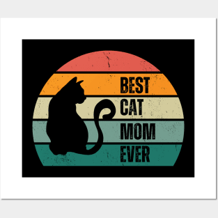 Best Cat Mom Ever Posters and Art